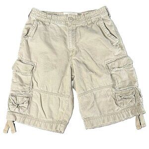 men's cargo shorts, size 30, khaki